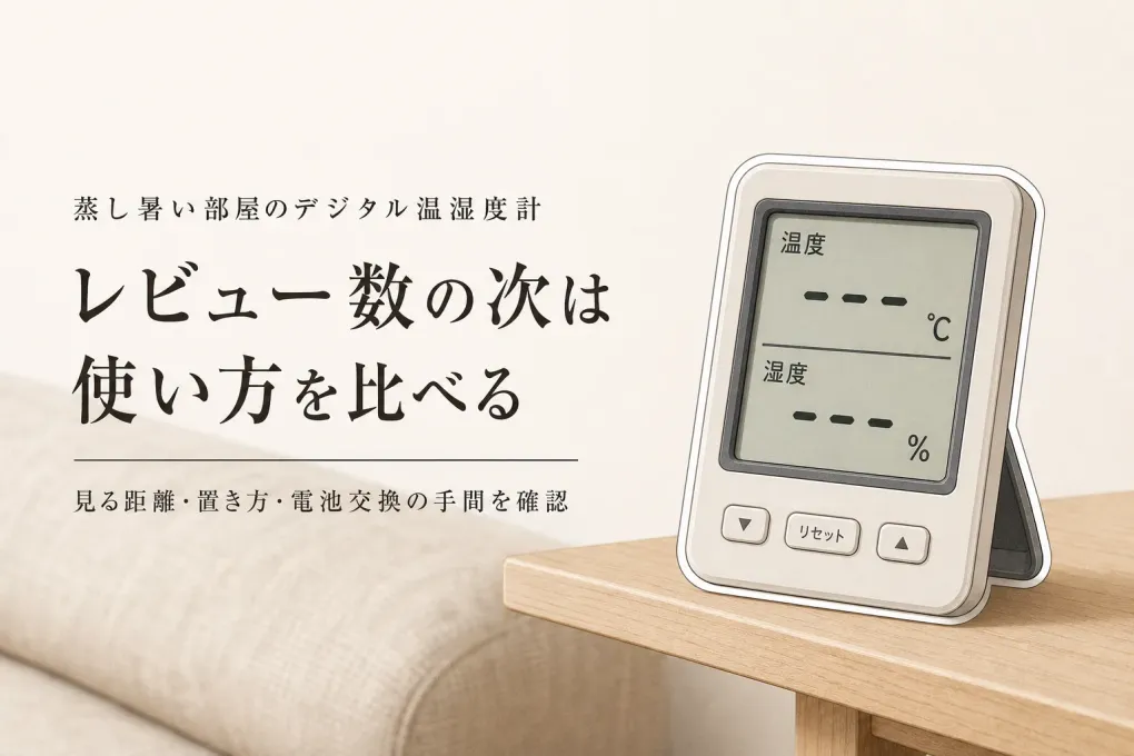 デジタル温湿度計おすすめ7選｜レビュー数順に見やすさ・置き場所・電池交換を比較